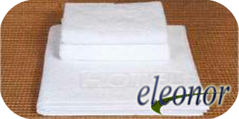 Отбеленные (белые) полотенца махровые для гостиниц и саун